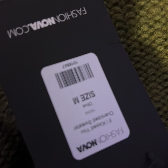 Fashion nova olive green sweater dress/ shirt - Picture 3 of 3